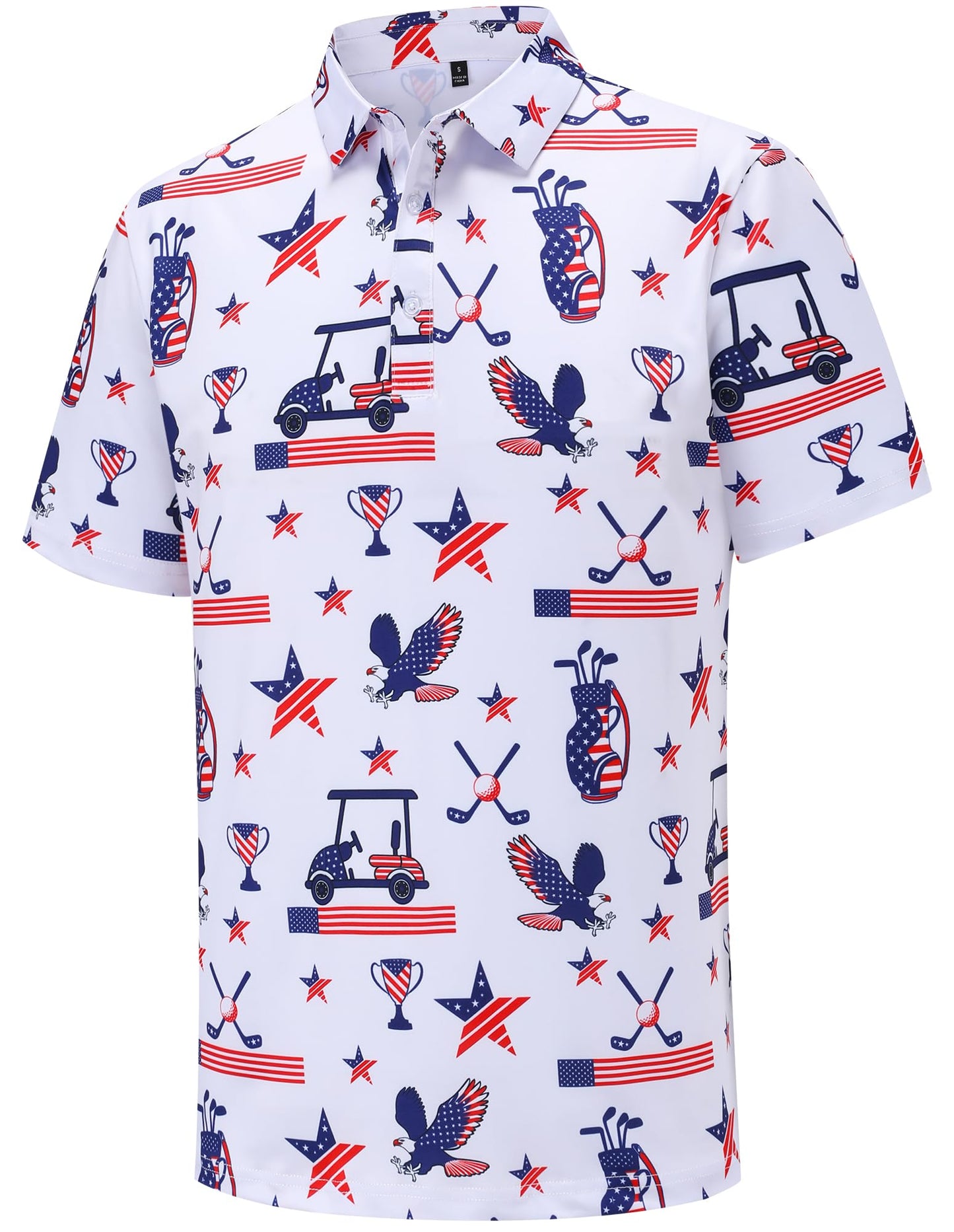 HOTMens Golf Polo Shirts Short Sleeve Moisture Wicking Dry Fit Performance Casual Funny Golf Polo Shirts for Men