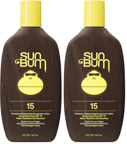 HOTSun Bum Original SPF 50 Sunscreen Body Lotion - Broad Spectrum Moisturizing Sunscreen with Vitamin E - Hawaii 104 Act Compliant (Made without Octinoxate & Oxybenzone) - 8 oz
