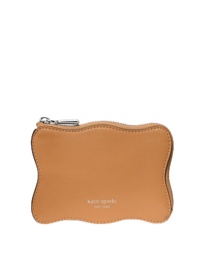 HOTkate spade new york Mini Zip Card Case Pebbled Leather Mini Zip Card Case