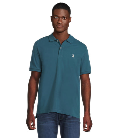 HOTU.S. Polo Assn. Men's Classic Polo Shirt, Two-Button Closure Pique Polo Shirt, Summer Fashion Golf Shirt | Two-Button Closure Pique Polo Shirt, Summer Fashion Golf Shirt