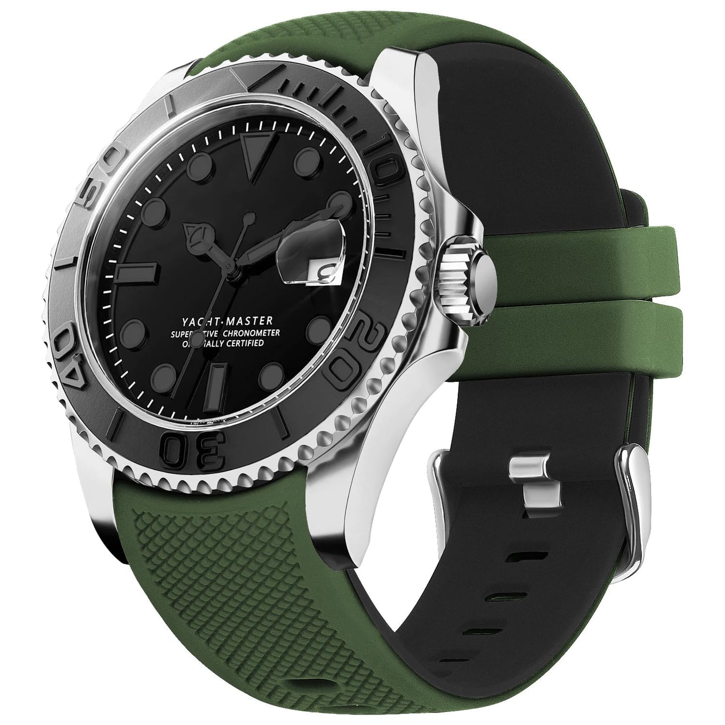 HOTFullmosa 22mm 20mm 24mm Silicone Watch Bands No Gaps Compatible for Samsung Galaxy Watch 7 6 5 4 3,Galaxy Watch 46mm 42mm,Garmin