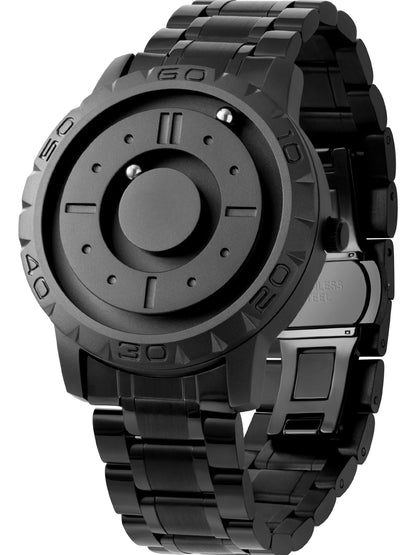 HOTEUTOUR Watches Men's Watch Magnet Watch No Glass Ball Bearing Quartz 40mm Wristwatch for Men with 20mm Bracelet and 3ATM/5ATM Waterproof, Unique Wathes for Men