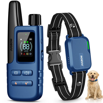 HOTDog Shock Collar - 4500FT Dog Training Collar with Remote, IPX8 Waterproof Electric Dog Collar with 4 Training Modes, Security Lock, Rechargeable eCollar for 10-120lbs Dogs(Green 2 Pack)