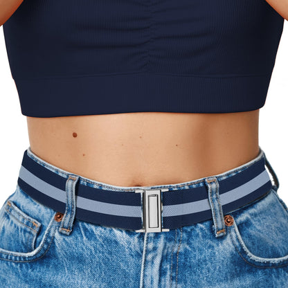 HOTNo Show Elastic Belts for Women with Invisible Flat Buckle Stretch Web Strap Belt for Jeans Pants Dresses