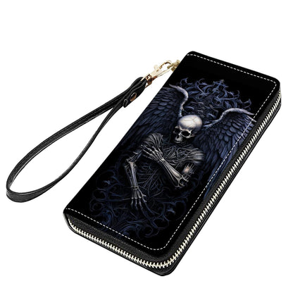 HOTCute Sloth Print Women Large Capacity PU Leather Zip Around Wallet, Multifunctional Clutch Purse for Cash/Card/Coin/Smart Phone