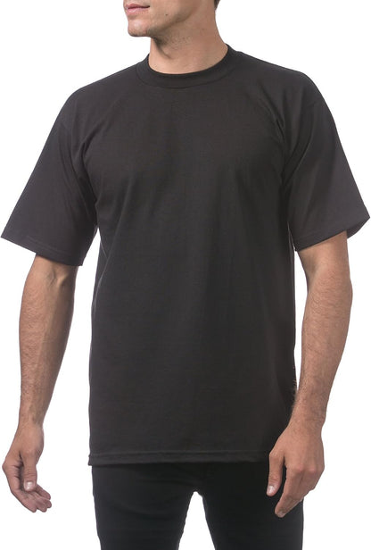 HOTPro Club Men's 3-Pack Heavyweight Cotton Short Sleeve Crew Neck T-Shirt