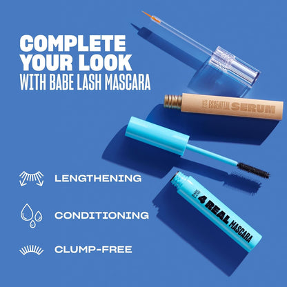 HOTBabe Original Lash Serum - Fuller & Longer Looking Eyelashes, Advanced Lash Enhancing Treatment for Natural Lashes, Extensions & Eyebrows, Vegan & Cruelty-Free