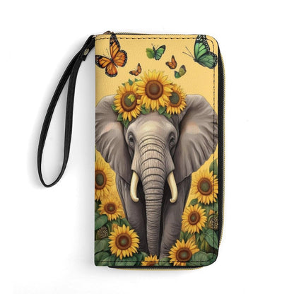 HOTColorful Owl Women's Wallet Wristlet Zipper Purse with Hand Strap Travel Credit Card Holder for Daily Use Gifts