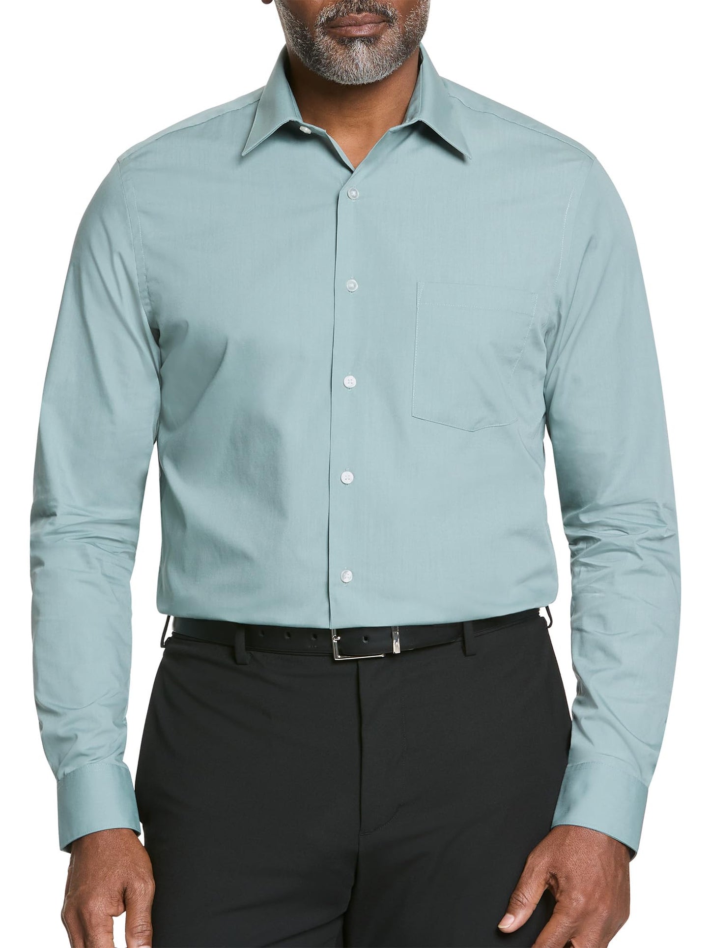HOTVan Heusen Mens Dress Shirt Regular Fit Poplin Solid