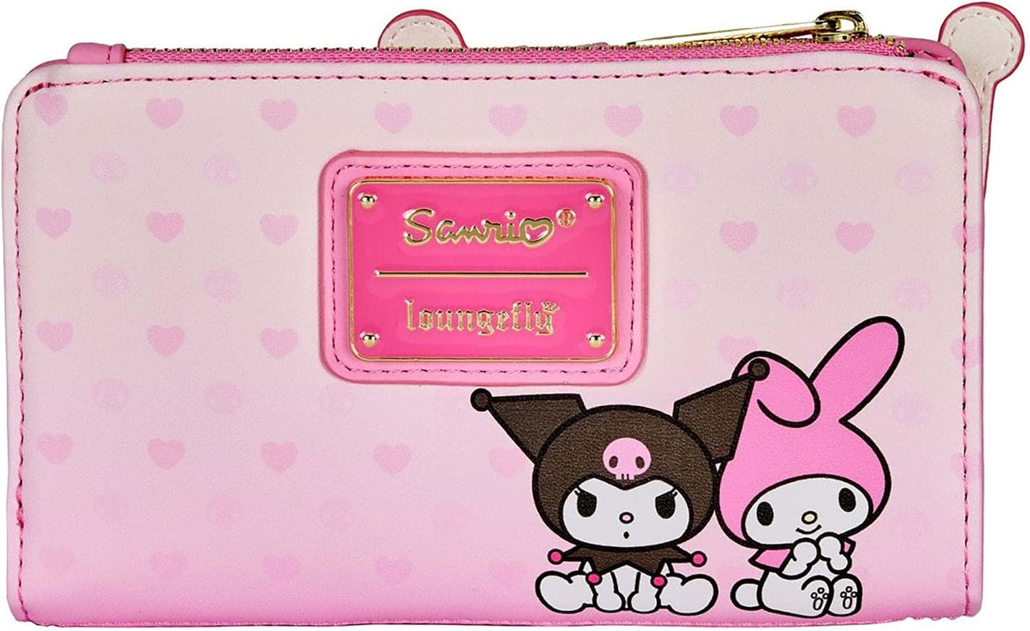 HOTLoungefly Sanrio My Melody and Kuromi Wallet, Bifold, Pink