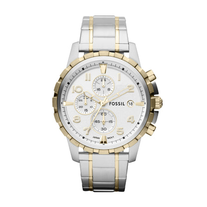 HOTFossil Men's Watch, Dean Quartz Stainless Steel Chronograph Watch for Men