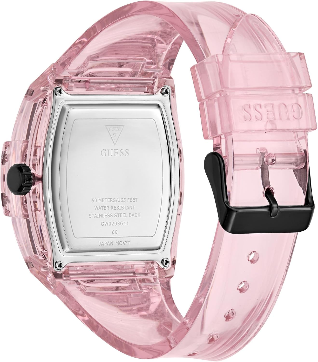 HOTGuess Men's GW0G Series| Analog Trend Watch| Polycarbonate Case| Silicone Bracelet | 50M Water Resistance