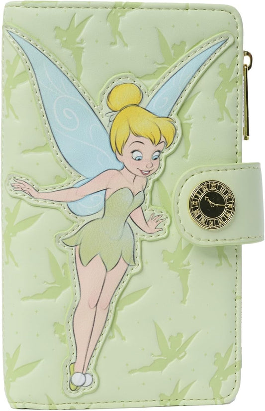HOTLoungefly Disney Tinker Bell Women Wallet Clutch Green Fairy