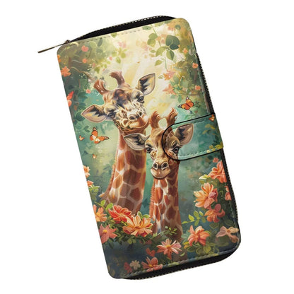 HOTCOEQINE Animal Wallet, Cute Chicken Long Leather Money Bag, Handbag With Zipper for Coin Phone, Travel Handbag for Party