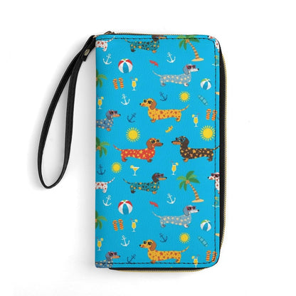 HOTWomen's Wallet Ladies Wristlet, Large Capacity, Zipper Pocket, Perfect for ID Cards, Chicken Cute