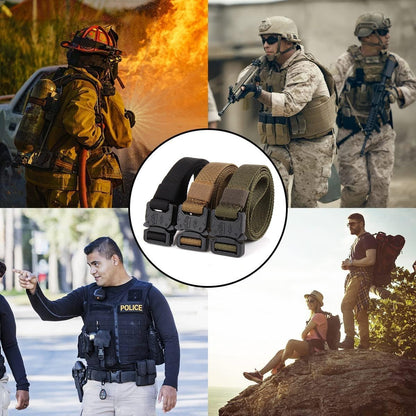 HOT1 inch Tactical Belt for Men, Military Nylon Web Work Belts, Quick Release Buckle Belts