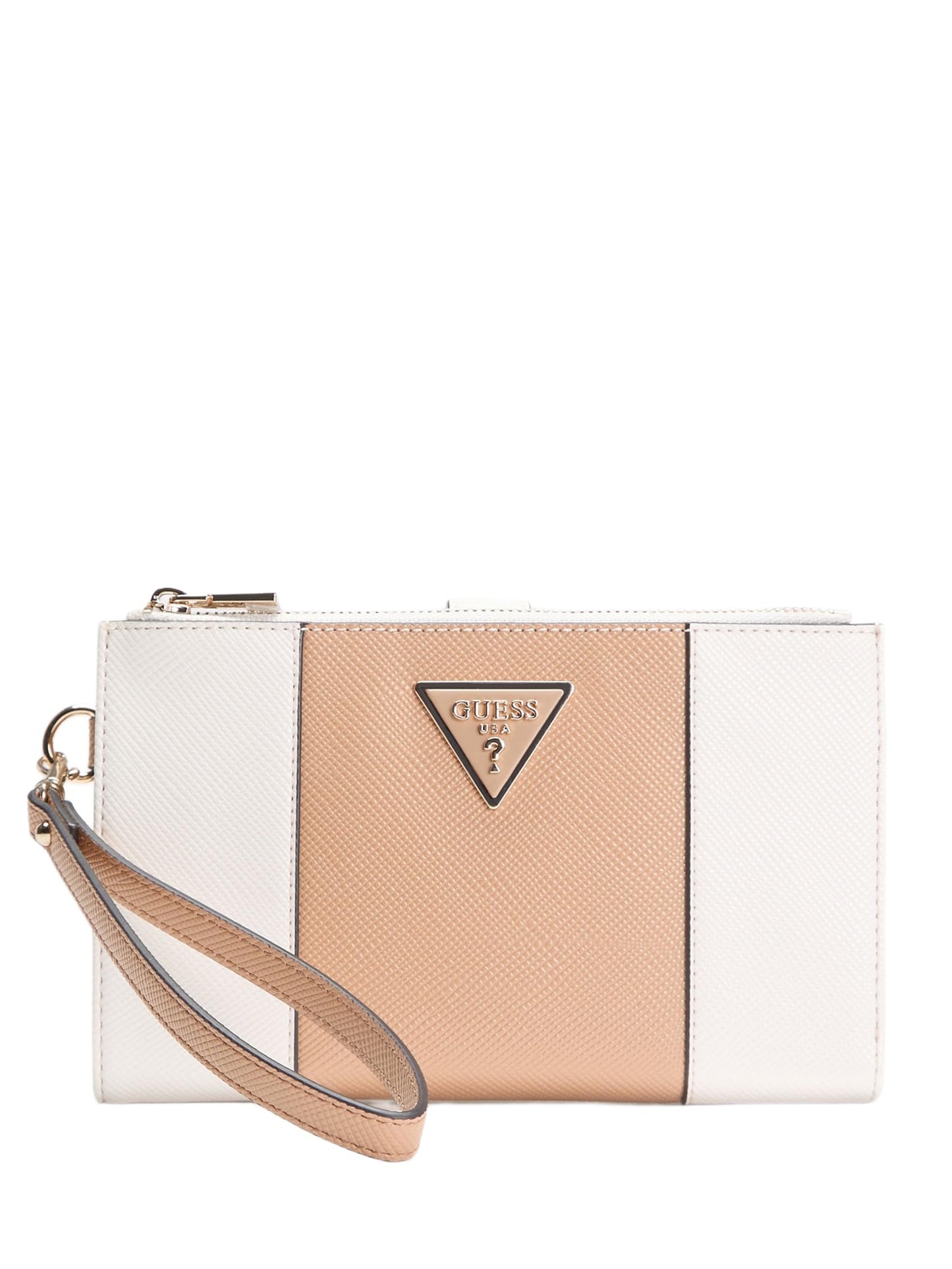 HOTLaurel II Double Zip Organizer Wallet