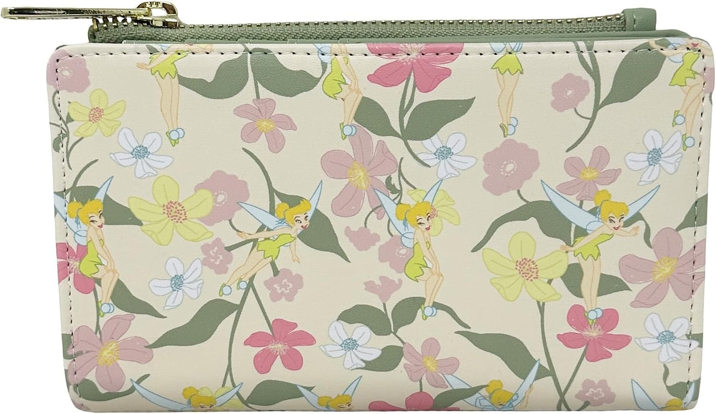 HOTLoungefly Tinkerbell Floral Wallet Disney Licensed Peter Pan