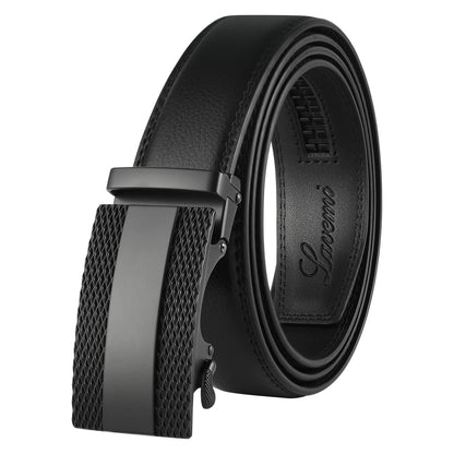 HOTLavemi Men's Real Leather Ratchet Dress Casual Belt, Cut to Exact Fit,Elegant Gift Box