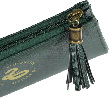 HOTBioworld Harry Potter Wallet Designer Hogwarts Slytherin House Zipper Clutch Faux Leather Wallet For Women