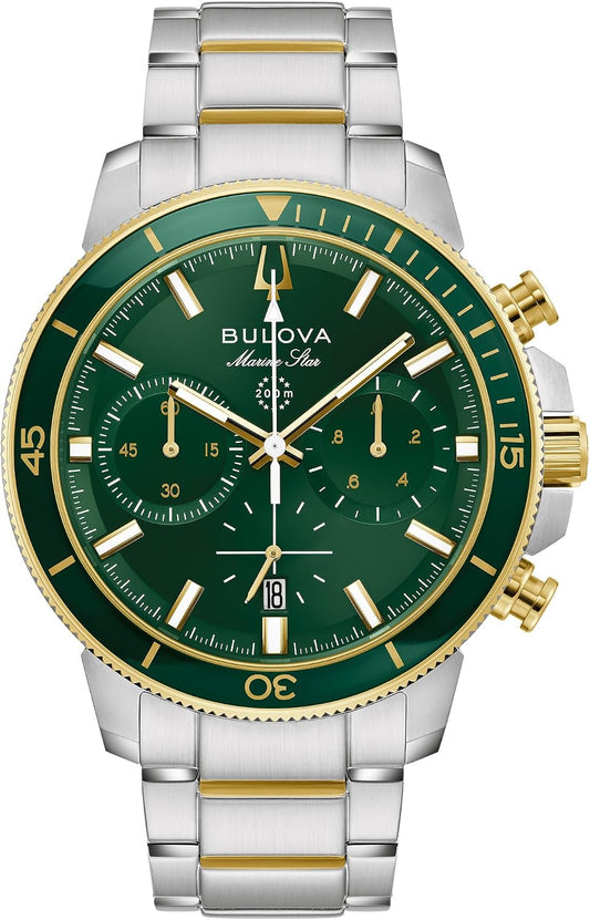 HOTBulova Men's Marine Star Series C Two-Tone Stainless Steel 6-Hand Chronograph Quartz Watch