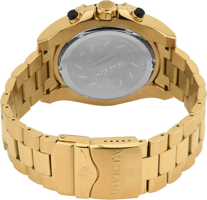 HOTInvicta 25515 Bolt Men 52mm Stainless Steel Gold Gold dial VD54 Quartz