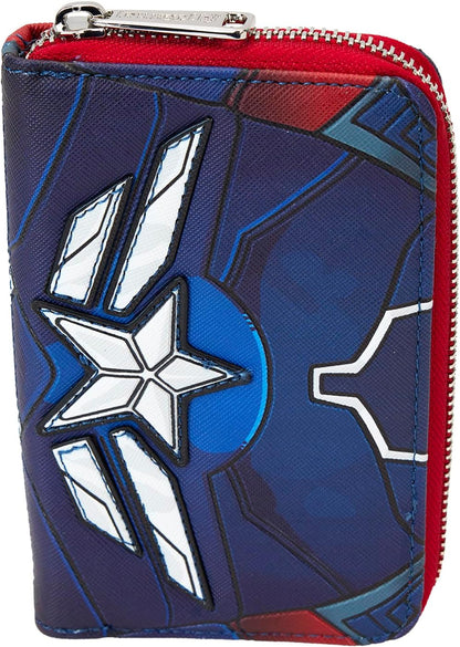 HOTLoungefly Marvel Captain America Brave New World Zip Around Wallet