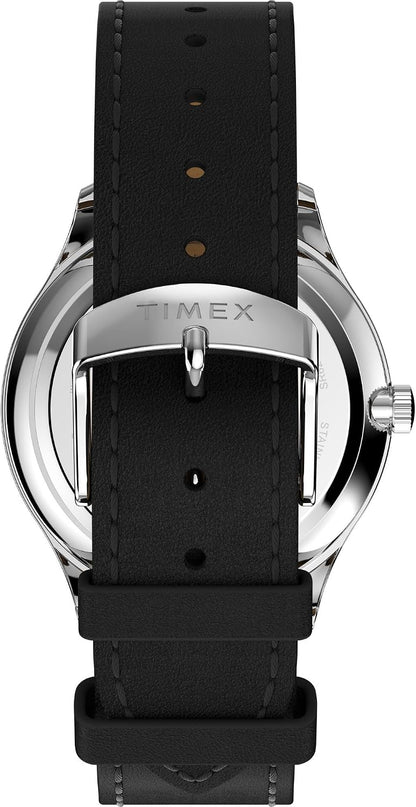 HOTTimex Men's Modern Easy Reader 40mm Watch - Black Strap White Dial Silver-Tone Case