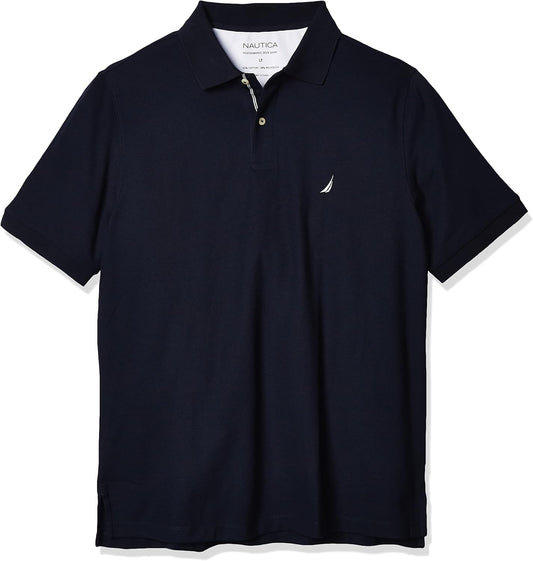 HOTNautica Men's Big and Tall Classic Fit Short Sleeve Solid Performance Deck Polo Shirt | Designed Exclusively for Big & Tall Men