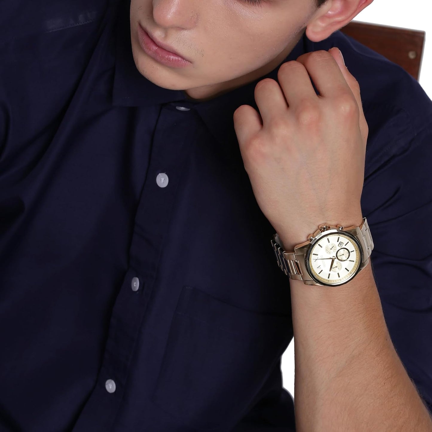 HOTArmani Exchange A|X Stainless Steel Chronograph Watch for Men