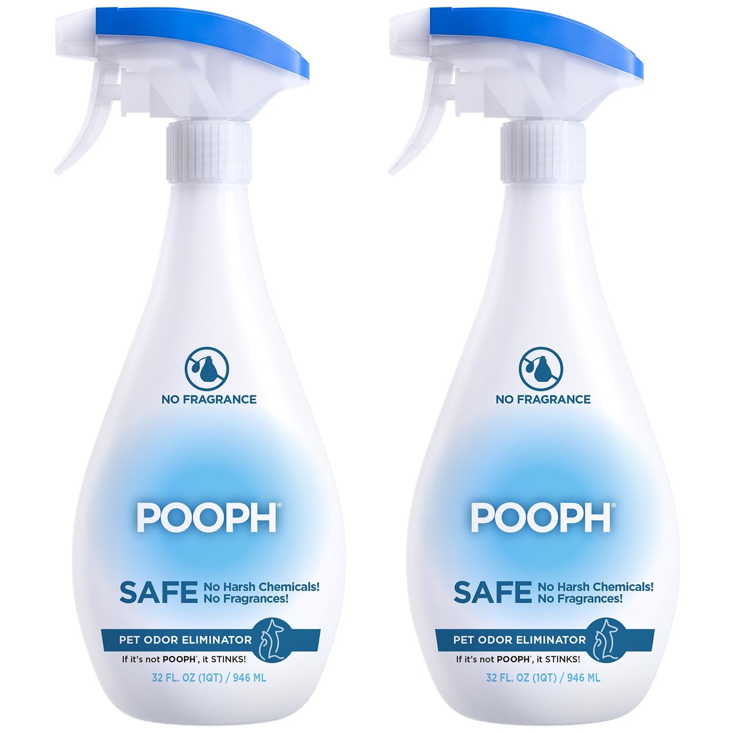 HOTPooph Pet Odor Eliminator, 32oz - Eliminates Odors at the Molecular Level, Dogs, Cats, Freshener, Eliminator, Urine, Poop, Pee, Deodorizer, Nature’s, Puppy, Fresh, Clean, Furniture, Potty