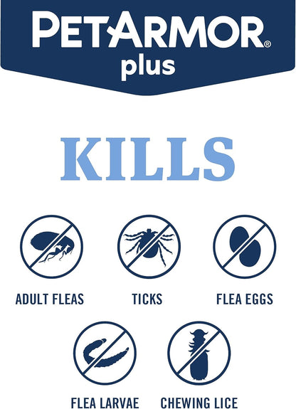 HOTPetArmor Plus Flea and Tick Prevention for Cats over 1.5 lbs, Cat Flea and Tick Treatment, 6 Doses, Waterproof Topical, Fast Acting