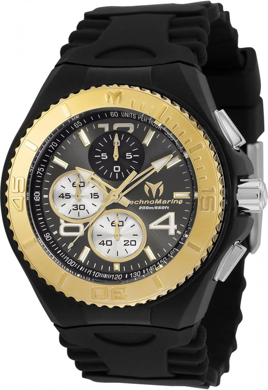 HOTTechnomarine Men's TM-115149 Cruise Analog Display Quartz Black Watch