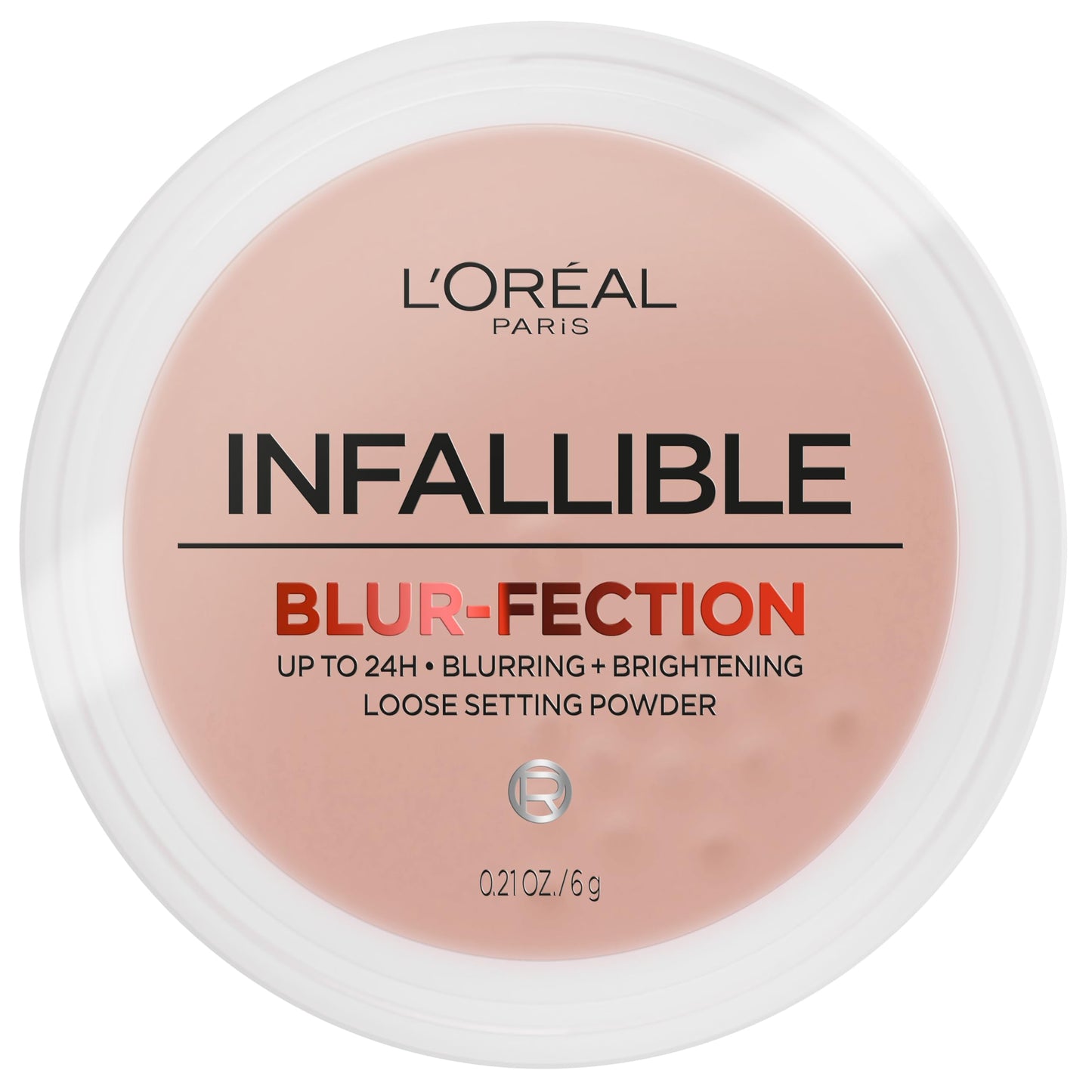 HOTL'Oreal Paris Infallible Blur-fection Longwear Loose Setting Powder, Blurring Face Powder With Up to 24HRs of Wear, Translucent Light, 1 Kit