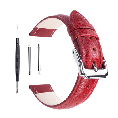 HOT14mm 16mm 18mm 20mm 22mm Calf Leather Watch Band, Extra Soft Watch Strap for Men Women