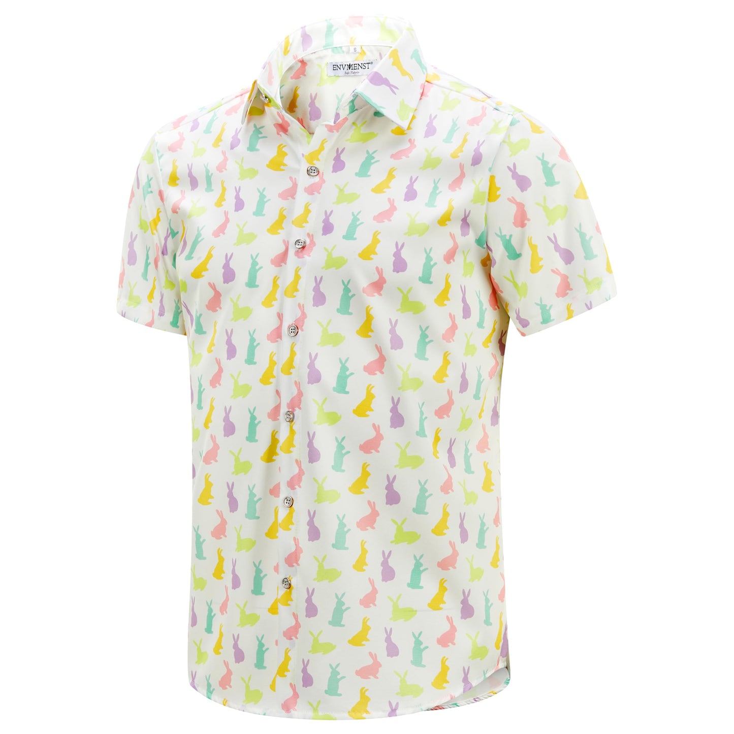 HOTENVMENST Hawaiian Shirt for Men Short Sleeve Beach Printed Summer Button Down Aloha Shirt