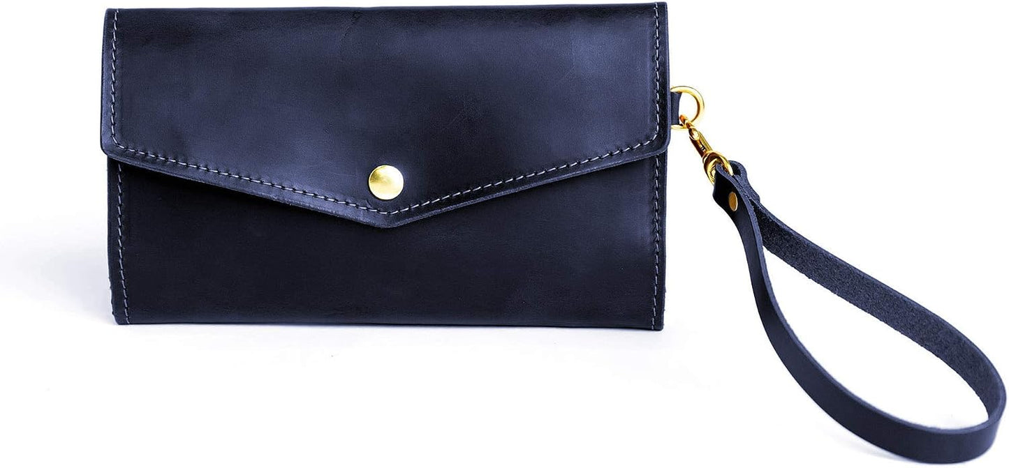HOTWomen's Leather Clutch Wallet, Trifold Women's Wallet, Leather Wallet Women, Handbag For Women