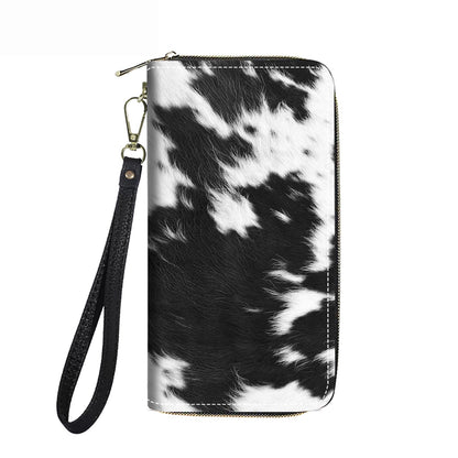 HOTWomen's Large Capacity Wallet PU Leather Double Zipper Clutch Purse Multifunctional Wallet with Removable Wristlet Strap for Smart Phone/Coin/Card/Cash, Floral Quotes Bible Verse Philippians 4-13