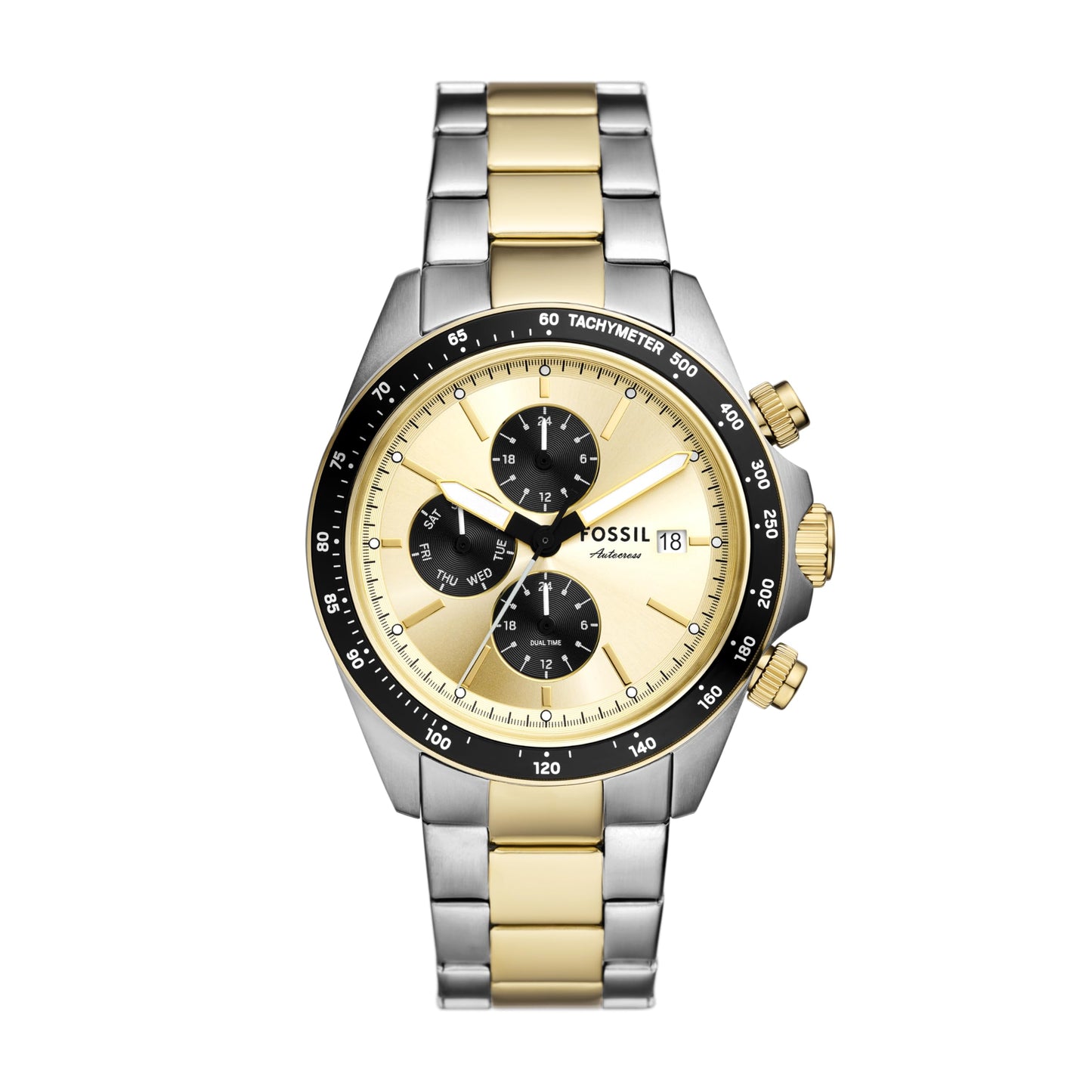 HOTFossil Men's Watch, Autocross Multifunction Stainless Steel Watch for Men