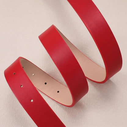 HOTWHIPPY Women Leather Belt Fashion Design belt Gold Buckle Ladies Belt for Jeans Pants Dresses