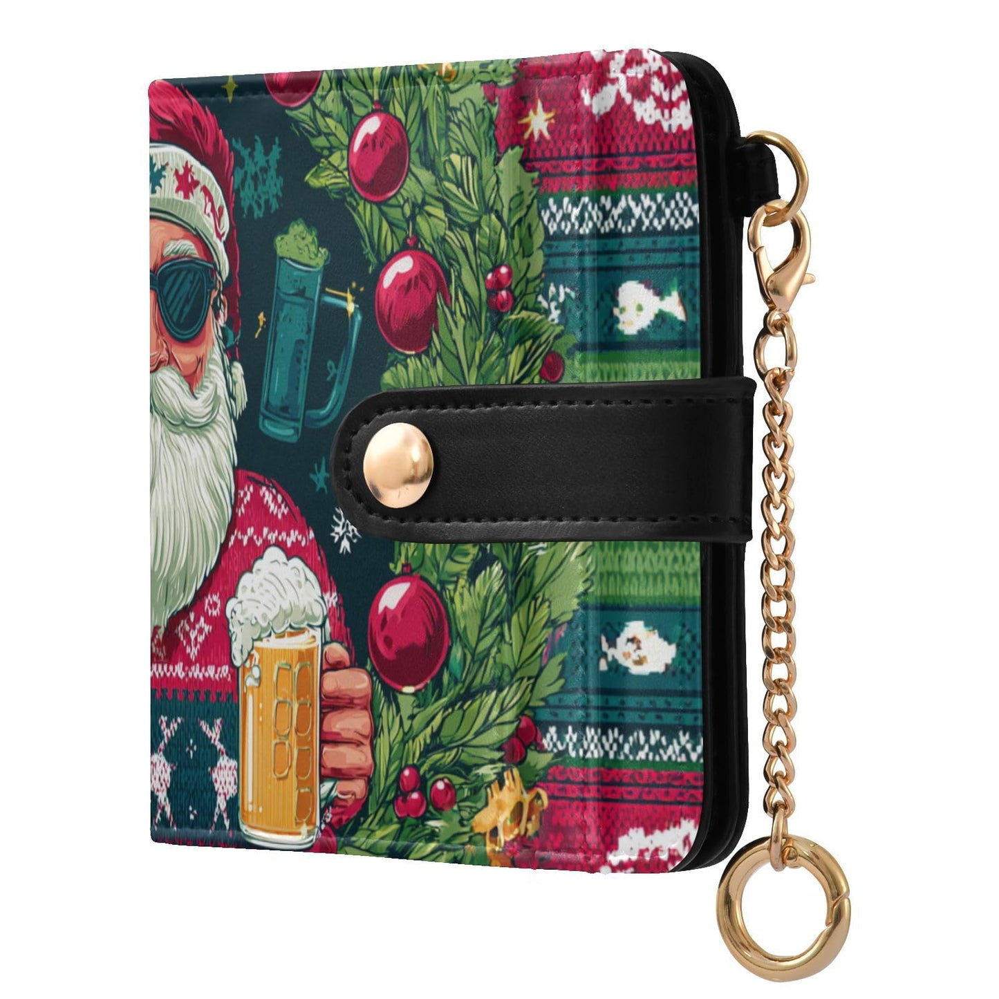 HOTElegant Peonies and Irises Rfid Women Wallet 1 Pack Cute Coin Purse PU Leather Small Wallets Credit Card Holder Bifold Zipper Thin Travel Wallet for Female Ladies Teen Girls Girly