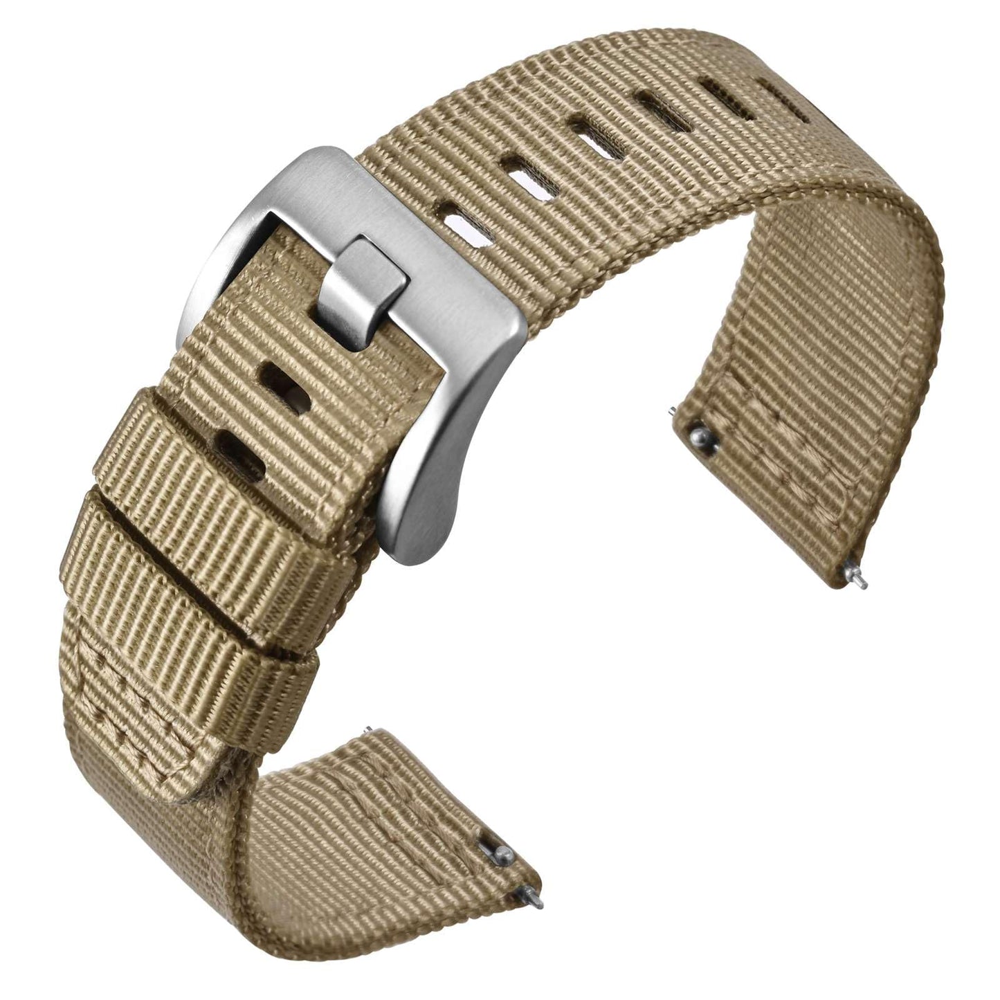 HOTANNEFIT Quick Release Watch Bands, Military Nylon Watch Strap for Men, Multiple Colors & Width (18mm, 19mm, 20mm, 22mm, 24mm)