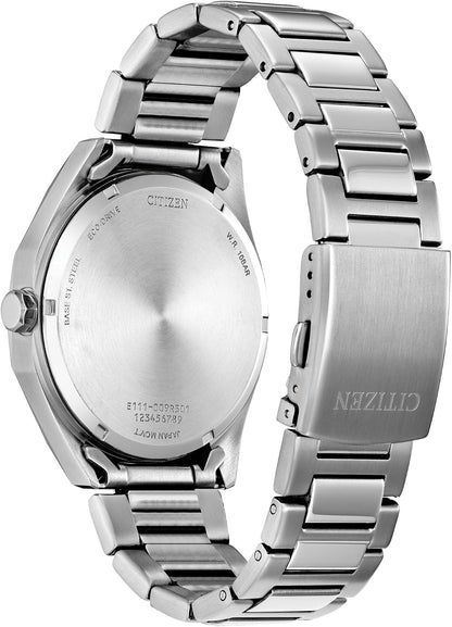 HOTCitizen Men's Eco-Drive Sport Casual Odyn Watch, Stainless Steel Watch, 3 Hand, Date