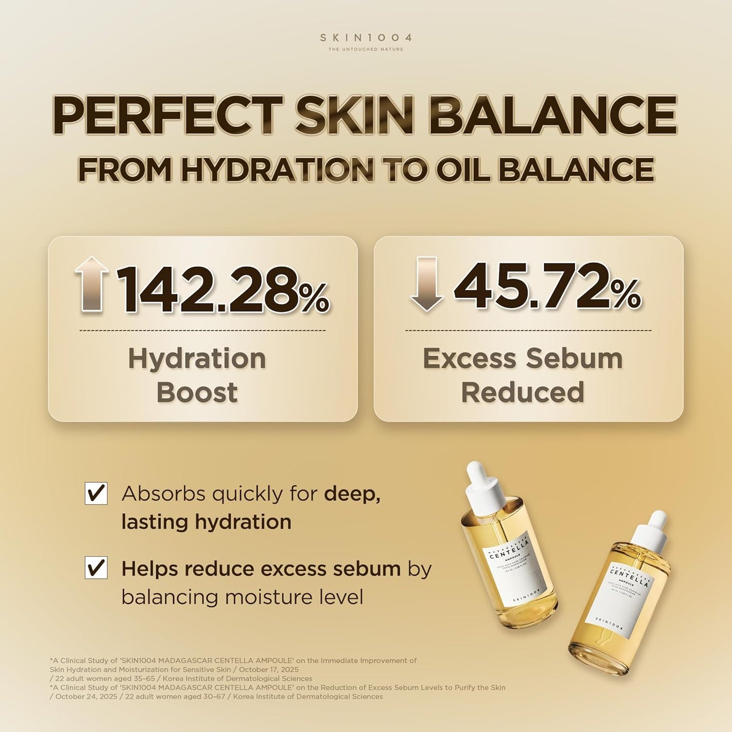 HOT[Hudson's Pick] SKIN1004 Madagascar Centella Ampoule, Korean Face Serum with Centella Asiatica for Hydrating & Moisturizing, Soothing Facial Serum for Skin Balance, Korean Skin Care, 3.38 fl.oz, 100ml