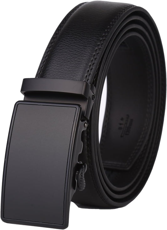 HOTLavemi Men's Real Leather Ratchet Dress Casual Belt, Cut to Exact Fit,Elegant Gift Box
