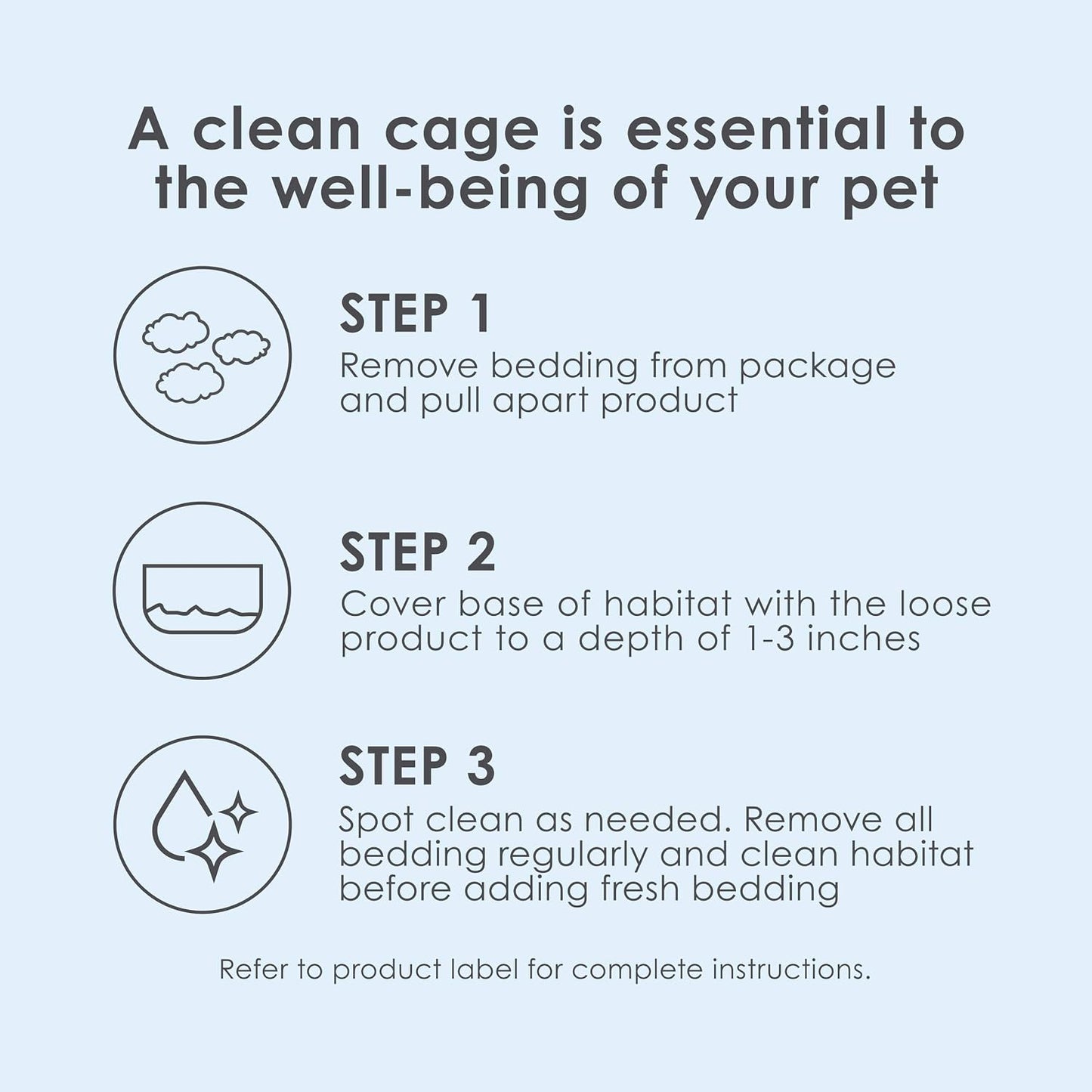 HOTKaytee Clean & Cozy White Paper Bedding, Made for Small Animals, 49.2 Liters