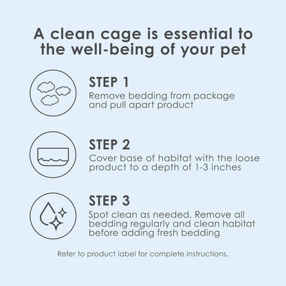 HOTKaytee Clean & Cozy White Paper Bedding, Made for Small Animals, 49.2 Liters