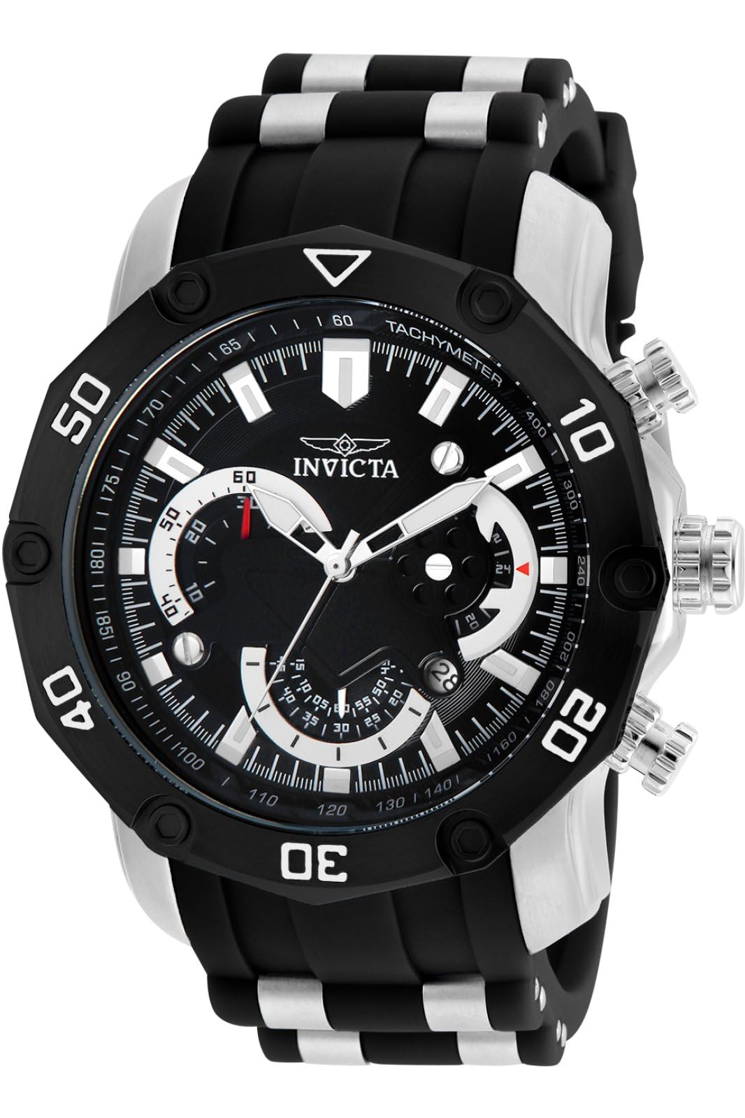 HOTInvicta Men Pro Diver Scuba Quartz Watch, White, 23422