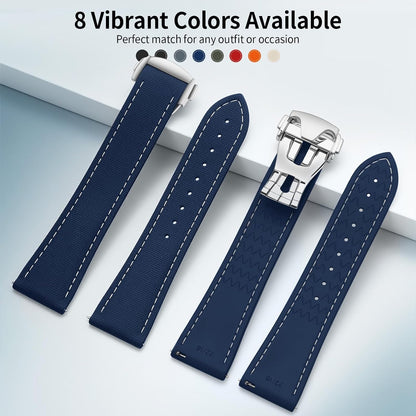 HOTWatch Strap Watch Band 20mm 22mm Man Waterproof Quick Release Bands Sport Replacement Strap Soft FKM Rubber Watchband
