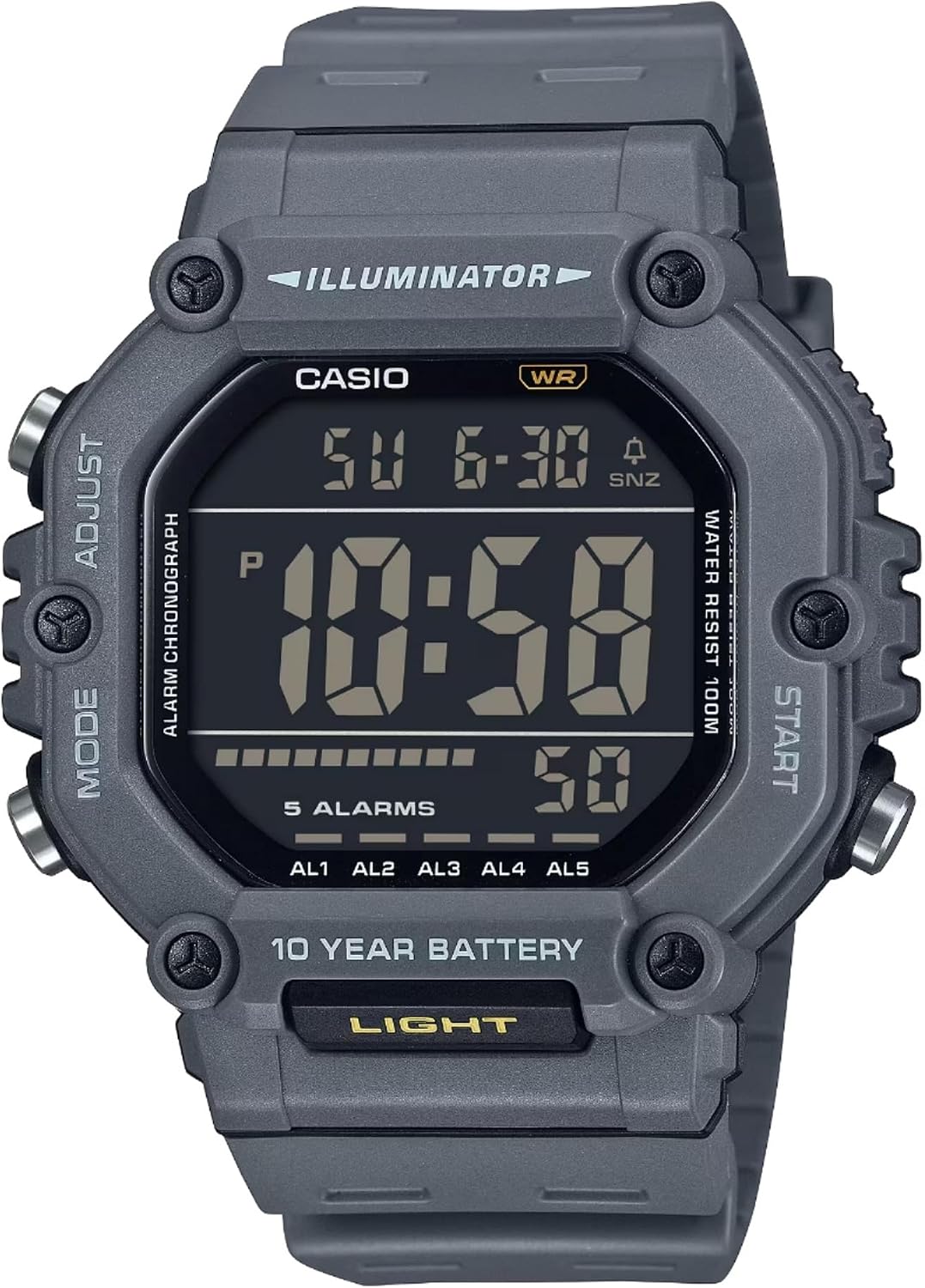HOTCasio AE-1600H Series | Black | 10-Year Battery | LED Illuminator | Digital Watch
